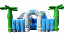 Коммерческий детский надувной батут "ПОДВОДНЫЕ ЧУДЕСА" СП. 118