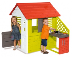 Домик игровой с кухней красный Smoby 810713  (Смоби)