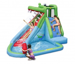 Детский надувная водная горка HAPPY HOP "Крокодильчик" 9240