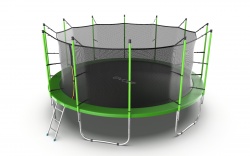 EVO JUMP Internal 16ft (Green) Батут с внутренней сеткой и лестницей, диаметр 16ft (зеленый)