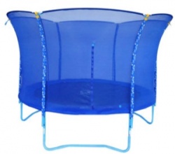 Детский батут Blue Smile Tramp – 3,0 метра синий с защитной сеткой