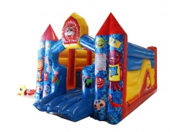 Коммерческий детский надувной батут "КОСМИЧЕСКИЕ ПЕРЧИКИ" СП.184