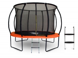 Батут спортивный Start Line Fitness GLOBAL PRO 10 футов с внутренней сеткой и лестницей