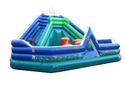 Коммерческий детский надувной батут-Горка "ПИК" СП.119