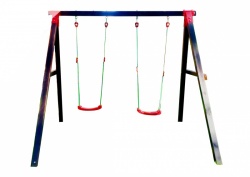 Детские игровые деревянные качели для дач «Конго (венге)» самсон