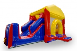 Коммерческий детский надувной батут С ГОРКОЙ  СП.161