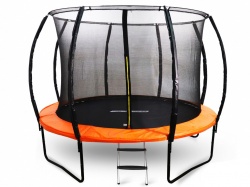 Батут спортивный Start Line Fitness GLOBAL SLF 12 футов с внутренней сеткой и лестницей