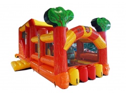 Коммерческий детский надувной батут-горка "ТЕХАС-2" СП.170/1