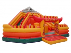 Коммерческий детский надувной батут-Горка "ШАО ЛИНЬ" СП.125