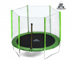 Батут DFC Trampoline Fitness 10ft наружн.сетка, зеленый (305см) арт. 10FT-TR-LG