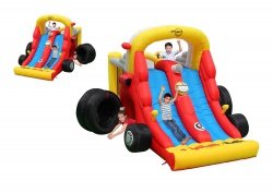 Детский надувной Батут HAPPY HOP «Формула 1» 9026 с пятнами