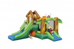 Детский Надувной Батут с горкой HAPPY HOP "Счастливый кенгуру" 9071