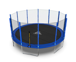 Батут DFC Trampoline Fitness 16ft наружн.сетка, синий (488см)