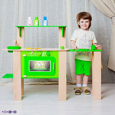 Кухня из дерева для мальчиков и девочек "Мятный лимонад" с 16 аксессуарами PAREMO PK115-01