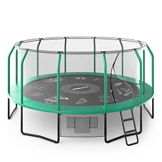 Дачный Пружинный Батут с внутр. с сеткой UNIX SUPREME GAME 16 FT GREEN