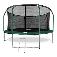 Спортивный батут премиум 16FT с внутренней сеткой и лестницей (Dark green) ARLAND