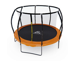 Батут DFC KENGOO II 12ft внутр.сетка, лестница, оранж/черн (366см)