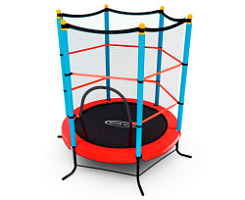 Батут детский DFC SMRKIDS 55" с сеткой, RED 140см
