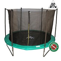 Складной батут для всей семьи DFC JUMP green с сеткой 10FT-TR-EG