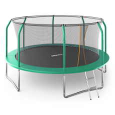 Дачный батут UNIX Line SUPREME BASIC 14 ft (green)