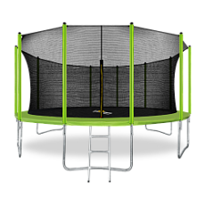 Спортивный батут ARLAND 16FT с внутренней сеткой и лестницей (Light green)