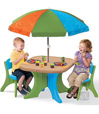 Столик со стульями и зонтом step2 арт. 834700