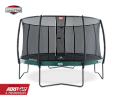 Батут Berg Elite+430 зеленый + защ. сеткой Deluxe 37.84.07