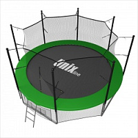 Дачный Пружинный Батут с внутр. с сеткой UNIX 14 FT INSIDE (GREEN)