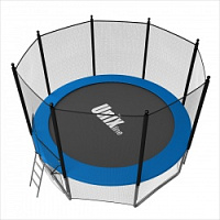 Дачный Пружинный Батут Unix 8 ft с внеш. сеткой и лестницей 244 см