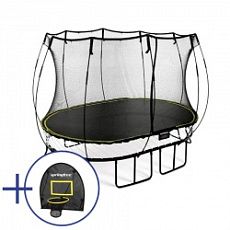 Комплект Батут беспружинный овальный SPRINGFREE O92 Баскетбольное кольцо