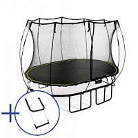 Комплект Батут беспружинный овальный SPRINGFREE O77 Лестница