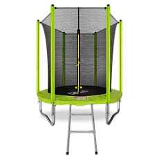 Спортивный батут 6FT с внутренней сеткой и лестницей (Light green) ARLAND