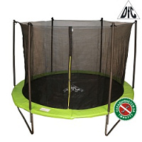 Складной батут для всей семьи DFC JUMP apple green с сеткой 14FT-TR-EAG