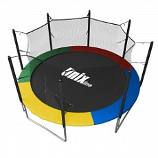 Дачный Пружинный батут с внутр. с сеткой UNIX line Simple 10 ft Color (inside)