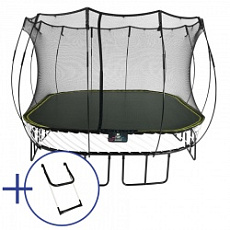 Комплект Батут беспружинный квадратный SPRINGFREE S113 Лестница
